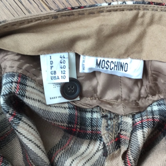Moschino plaid crop pants-wool fabric - Picture 3 of 9